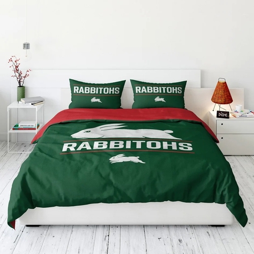 South Sydney Rabbitohs NRL Team Queen Quilt Cover Set!
