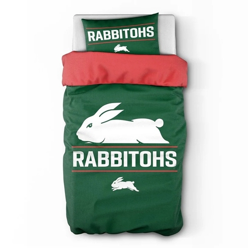 South Sydney Rabbitohs NRL Team Single Quilt Cover! 