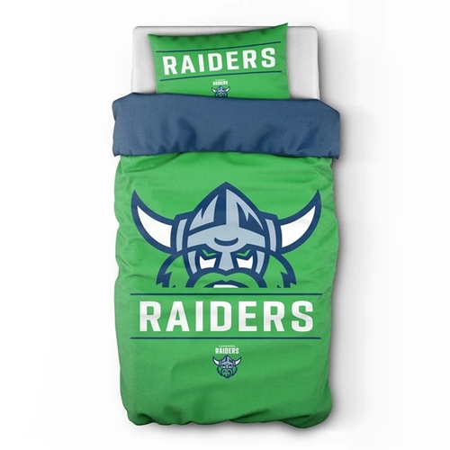 Canberra Raiders NRL Team Single Quilt Cover 