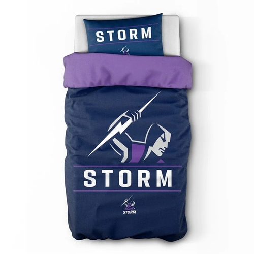 Melbourne Storm NRL Team Single Quilt Cover! 