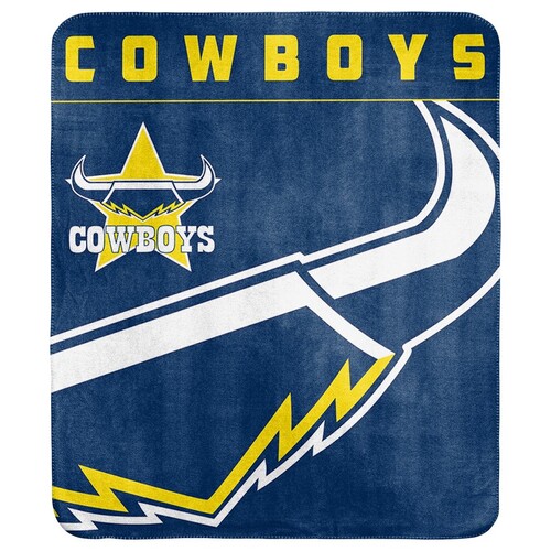 North Queensland Cowboys NRL Polar Fleece Rug Throw Rug Blanket!