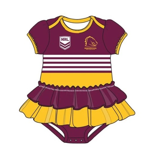 Brisbane Broncos NRL Girls Footysuit Sizes 000-1!