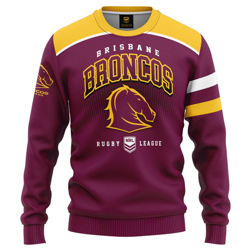 Brisbane Broncos NRL Ashtabula 40/20 Pullover Long Sleeve Infants Toddlers Sizes 1-4!