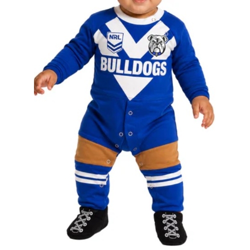 Canterbury Bankstown Bulldogs NRL Footysuit Sizes 000-1!