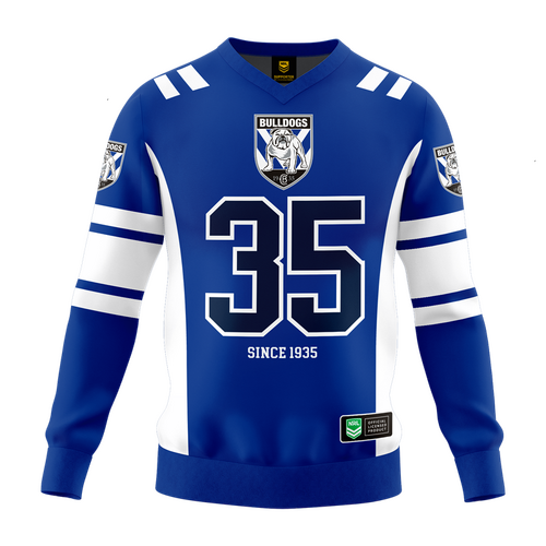 Canterbury Bulldogs NRL 'Quarterback' Jersey Pullover Toddlers Sizes 1-4!