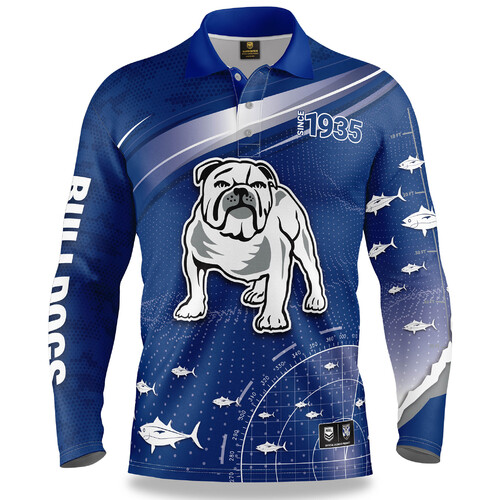 Canterbury Bulldogs NRL Fishfinder Fishing Shirt Polo Sizes S-5XL!