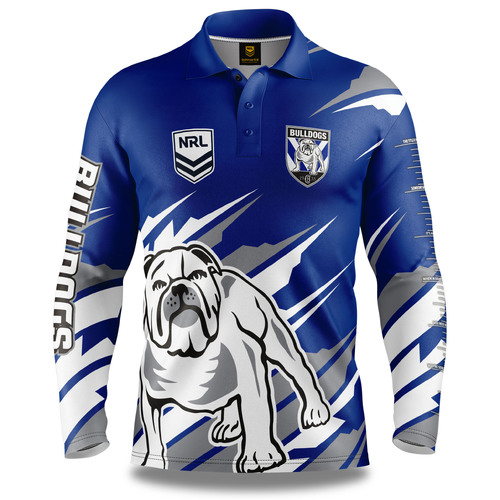 Canterbury Bankstown Bulldogs NRL Ignition Fishing Shirt Mens Sizes S-5XL!