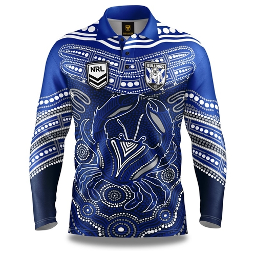 Canterbury Bankstown Bulldogs NRL 'Karumba' Fishing Shirt Sizes S-5XL!