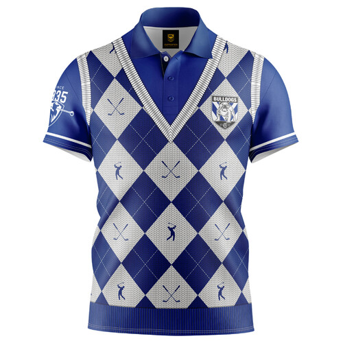 Canterbury Bulldogs NRL Fairway Golf Polo T Shirt Sizes S-5XL!