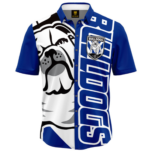 Canterbury Bankstown Bulldogs NRL Showtime Party Polo Shirt Sizes S-5XL! 