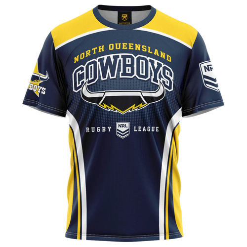 North Queensland Cowboys NRL Ashtabula Sideline T Shirt Infants Toddlers Sizes 1-4!
