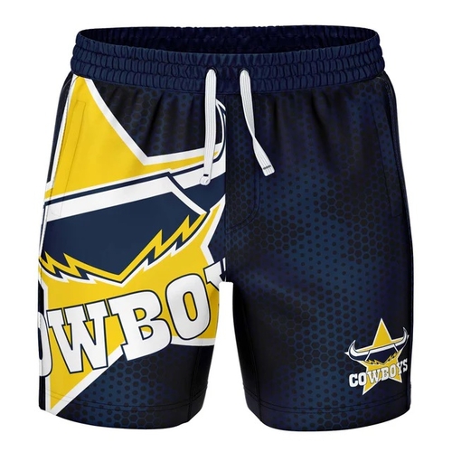 North Queensland Cowboys NRL 'Big Shot' Volley Shorts Sizes Sizes S-5XL!