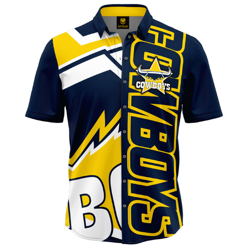 North Queensland Cowboys NRL Showtime Party Polo Shirt Sizes S-5XL!