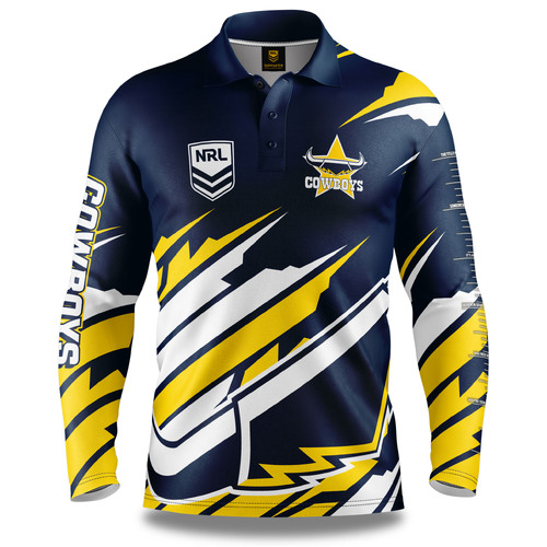 North Queensland Cowboys NRL Ignition Fishing Shirt Mens Sizes S-5XL!