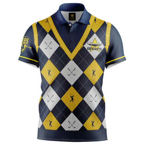 North Queensland Cowboys NRL Fairway Golf Polo T Shirt Sizes S-5XL!