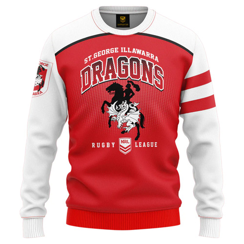 St George Ill Dragons NRL Ashtabula 40/20 Pullover Long Sleeve Infants Toddlers Sizes 1-4!