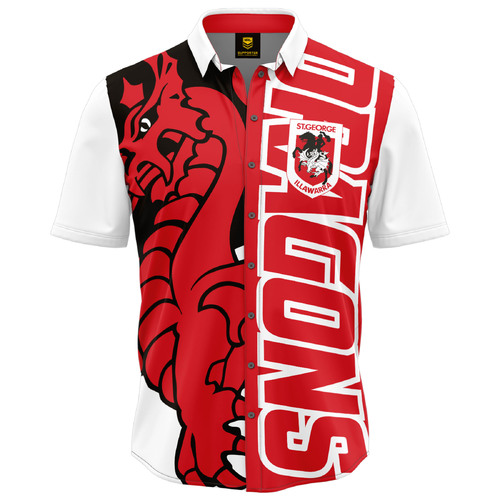 St George Dragons NRL Showtime Party Polo Shirt Sizes S-5XL!