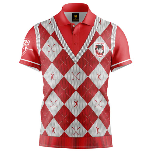 St George Illawarra Dragons NRL Fairway Golf Polo T Shirt Sizes S-5XL!