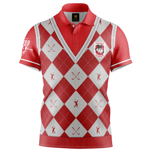 St George Illawarra Dragons NRL Fairway Golf Polo T Shirt Sizes S-5XL!