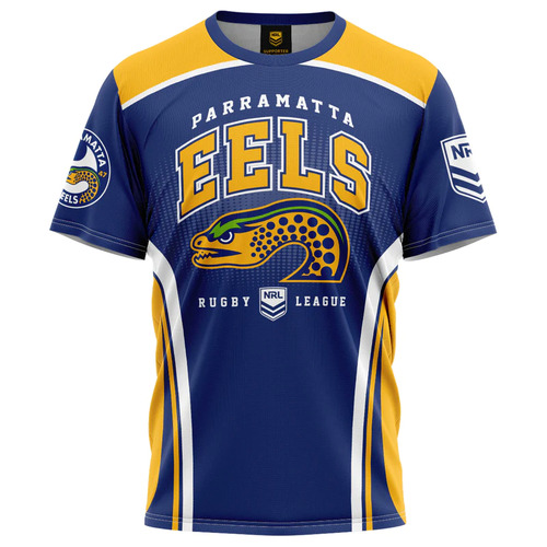 Parramatta Eels NRL Ashtabula Sideline T Shirt Infants Toddlers Sizes 1-4!