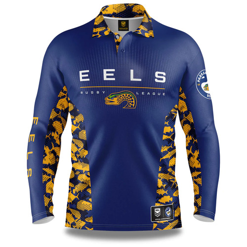 Parramatta Eels NRL 2023 Reef Runner Fishing Shirt Sizes S-5XL!