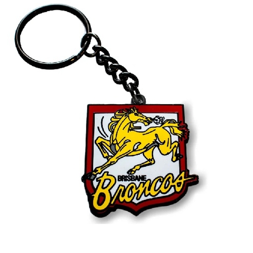 Official NRL Brisbane Broncos Team Heritage Logo Keyring!
