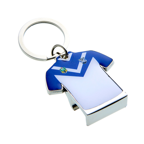 Canterbury Bulldogs NRL Metal Team Jersey Bottle Opener Keyring Keychain!