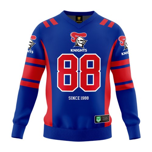 Newcastle Knights NRL 'Quarterback' Pullover Jersey Toddlers Sizes 1-4!