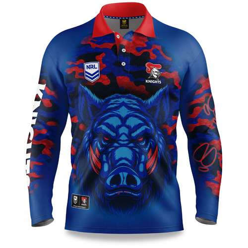 Newcastle Knights NRL Outback Polo T Shirt Sizes S-5XL!
