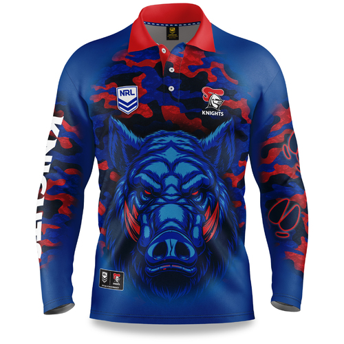 Newcastle Knights NRL 2021 Outback Polo T Shirt Sizes S-5XL!