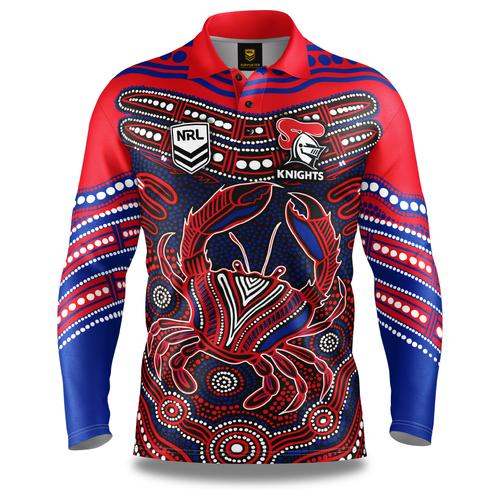 Newcastle Knights NRL  'Karumba' Fishing Shirt Adult Sizes S-5XL!