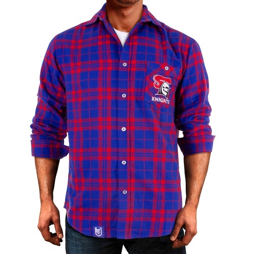 Newcastle Knights NRL 2021 Flannel Shirt Button Up T Shirt Sizes S-5XL!