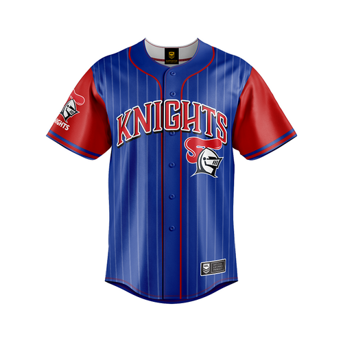 Newcastle Knights NRL Baseball Jersey Slugger T Shirt Sizes S-5XL!