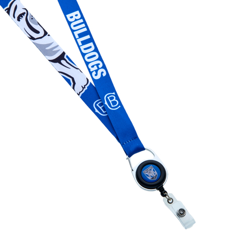 Official NRL Canterbury Bankstown Bulldogs Retractable Keyring Neck Lanyard!