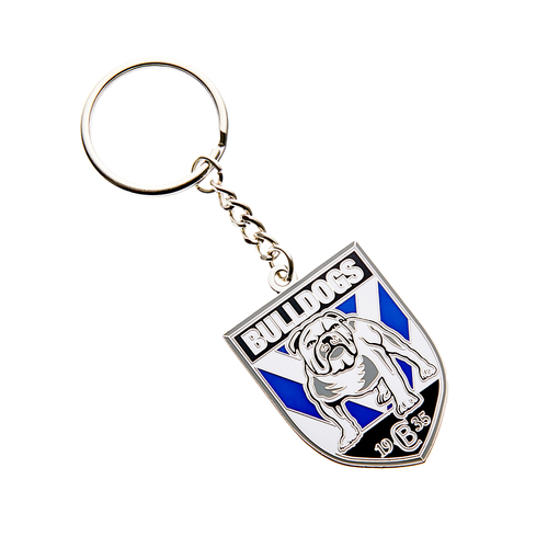 Official NRL Canterbury Bankstown Bulldogs Logo Badge Keyring!