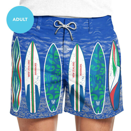 New Zealand Warriors NRL Hawaiian Shorts Sizes S-5XL! T0