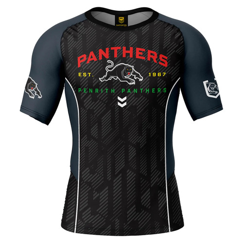 Penrith Panthers NRL Ashtabula Blocker Rash Vest Sizes S-2XL!
