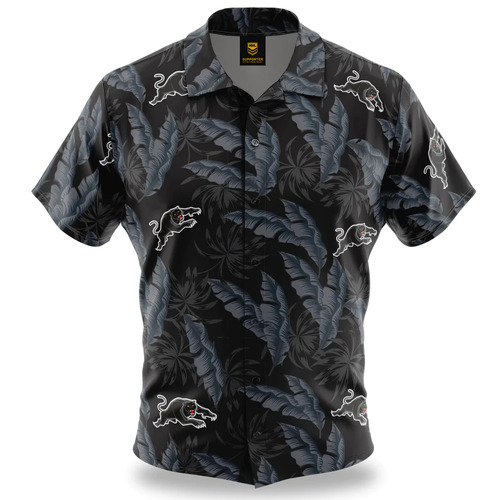Penrith Panthers NRL Paradise Hawaiian Polo Shirt Sizes S-5XL!
