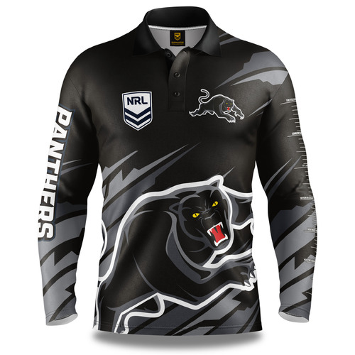 Penrith Panthers NRL Ignition Fishing Shirt Mens Sizes S-5XL!