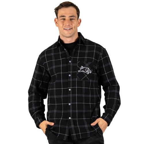 Penrith Panthers NRL 'Mustang' Flannel Shirt Button Up T Shirt Sizes S-5XL!