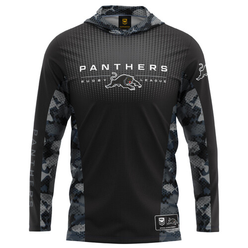 Penrith Panthers NRL 2022 Reef Runner Hooded Fishing Shirt Sizes S-5XL!
