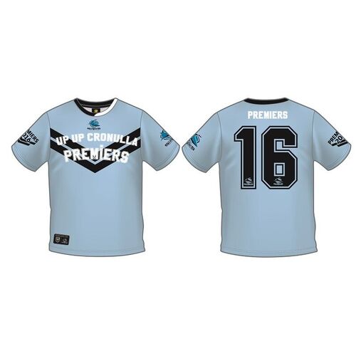 Cronulla Sharks NRL Premiers Up Up Cronulla T Shirt Adults & Kids Sizes!