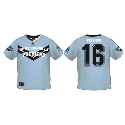 Cronulla Sharks NRL Premiers Up Up Cronulla T Shirt Adults & Kids Sizes!