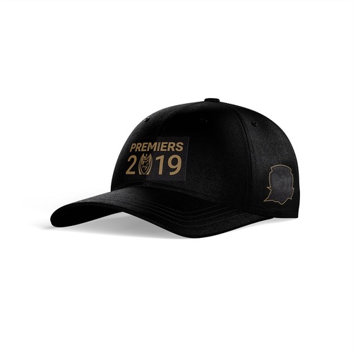 Sydney Roosters NRL 2019 Premiers Classic Black & Gold Baseball Cap Hat!