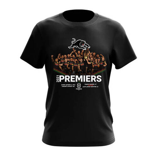 Penrith Panthers 2021 NRL Tidwell Premiers Celebration Shirt Sizes S-5XL! T2