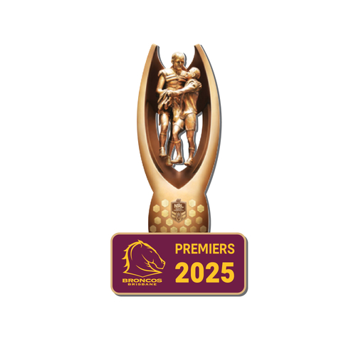 Brisbane Broncos NRL 2025 Premiers 3D Trophy Pin! PRESALE!