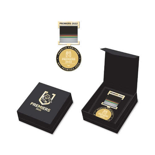 Penrith Panthers NRL Premiers 2022 Medal with Ribbon Boxed!