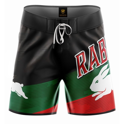 South Sydney Rabbitohs NRL Barrel Board Shorts Mens Sizes S-5XL!