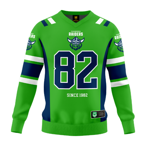 Canberra Raiders NRL 'Quarterback' Pullover Jersey Toddlers Sizes 1-4!