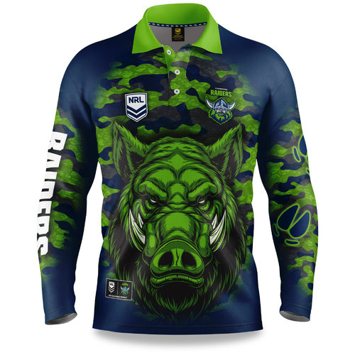 Canberra Raiders NRL Outback Polo T Shirt Sizes S-5XL!